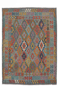 171X236 Kelim Afghan Old Style Tæppe Orientalsk Brun/Mørkegrå (Uld, Afghanistan) Carpetvista