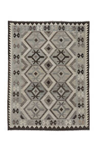 Kelim Afghan Old Style Vloerkleed 156X208 Donker Geel/Bruin Wol, Afghanistan Carpetvista