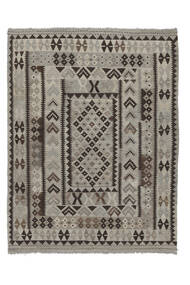  161X208 Kelim Afghan Old Style Vloerkleed Bruin/Zwart Afghanistan Carpetvista
