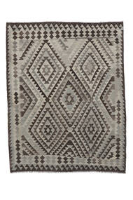 Kilim Afghan Old Style Rug 167X208 Brown/Black Wool, Afghanistan Carpetvista