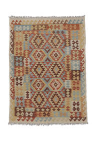 絨毯 オリエンタル キリム アフガン オールド スタイル 149X204 茶色/ダークレッド (ウール, アフガニスタン)