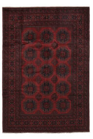 205X293 絨毯 オリエンタル アフガン Khal Mohammadi ブラック/ダークレッド (ウール, アフガニスタン) Carpetvista