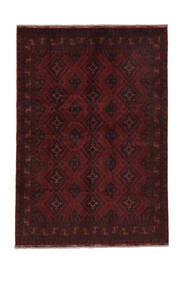  Orientalischer Afghan Khal Mohammadi Teppich 198X290 Schwarz Wolle, Afghanistan Carpetvista