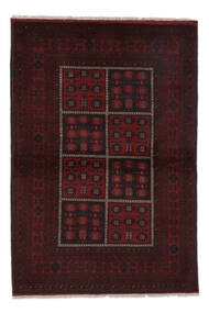 102X151 Afghan Khal Mohammadi Teppich Orientalischer Schwarz/Dunkelrot (Wolle, Afghanistan) Carpetvista