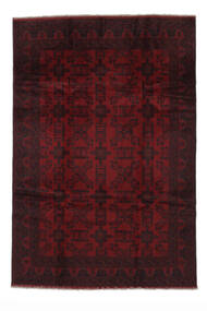 197X290 絨毯 オリエンタル アフガン Khal Mohammadi ブラック/ダークレッド (ウール, アフガニスタン) Carpetvista
