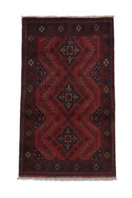  Afghan Khal Mohammadi Matot 78X134 Villamatto Musta/Tummanpunainen Pieni Matto Carpetvista