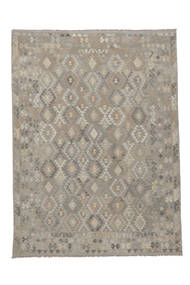 絨毯 キリム Ariana 257X343 茶色/ダークグレー 大きな (ウール, アフガニスタン)