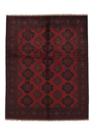 160X192 Afghan Khal Mohammadi Matot Matto Itämainen Musta/Tummanpunainen (Villa, Afganistan) Carpetvista