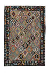  198X287 Kilim Afghan Old Style Rug Wool, Carpetvista