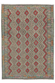 Tapis Kilim Afghan Old Style 203X288 Jaune Foncé/Marron (Laine, Afghanistan)