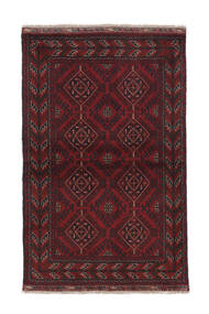 98X150 Dywan Afgan Khal Mohammadi Orientalny Czarny/Ciemnoczerwony (Wełna, Afganistan) Carpetvista