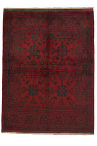 156X200 Afghan Khal Mohammadi Matot Matto Itämainen Musta/Tummanpunainen (Villa, Afganistan) Carpetvista
