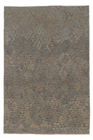 絨毯 オリエンタル キリム アフガン オールド スタイル 198X294 茶色/ダークイエロー (ウール, アフガニスタン)