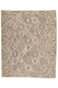 326X389 Kelim Afghan Old Stil Teppich Orientalischer Orange/Braun Großer (Wolle, Afghanistan) Carpetvista