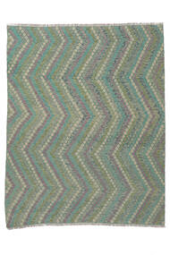 287X353 絨毯 オリエンタル キリム アフガン オールド スタイル グリーン/ダークグリーン 大きな (ウール, アフガニスタン) Carpetvista