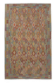 314X500 Kelim Afghan Old Style Matot Matto Itämainen Ruskea/Tummankeltainen Isot (Villa, Afganistan) Carpetvista