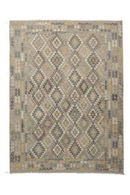261X348 Kelim Afghan Old Stil Teppich Orientalischer Braun/Orange Großer (Wolle, Afghanistan) Carpetvista