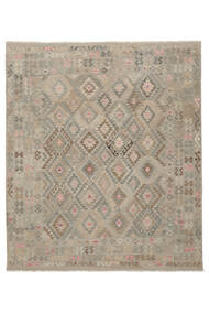  Oriental Kilim Afghan Old Style Rug 258X299 Orange/Brown Large Wool, Afghanistan Carpetvista