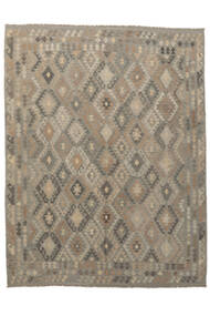 Kilim Afghan Old Style Rug 266X335 Brown/Orange Large Wool, Afghanistan Carpetvista