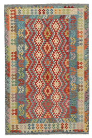  196X298 Kilim Afghan Old Style Rug Wool, Carpetvista
