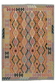  200X287 Kilim Afghan Old Style Rug Wool, Carpetvista