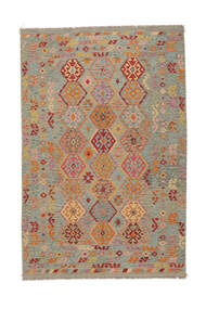  Kilim Afghan Old Style Tapis 205X308 De Laine Marron/Jaune Foncé Carpetvista