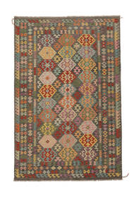  Itämainen Kelim Afghan Old Style Matot Matto 197X299 Ruskea/Musta Villa, Afganistan Carpetvista