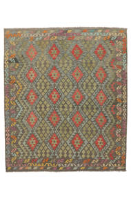248X288 Kelim Afghan Old Style Teppe Orientalsk Brun/Mørk Gul (Ull, Afghanistan) Carpetvista