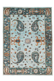  210X290 Abstract Vega Sari Silk Rug Wool, Carpetvista