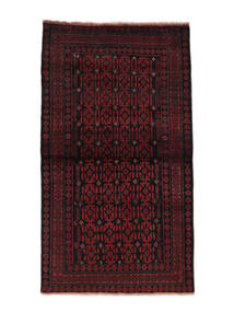  Baluch Rug 101X178 Persian Wool Black/Dark Red Small Carpetvista