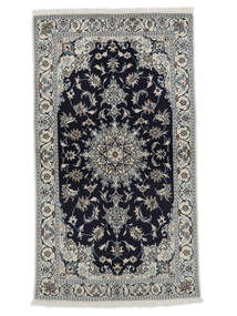  Nain Rug 118X210 Persian Wool Dark Grey/Black Small Carpetvista