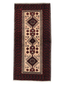  94X196 Medallion Small Baluch Rug Wool, Carpetvista