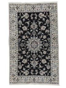  Orientalischer Nain Teppich 120X195 Schwarz/Dunkelgrau Wolle, Persien/Iran Carpetvista