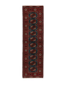  Perzisch Turkaman Vloerkleed 82X278 Tapijtloper Zwart (Wol, Perzië/Iran)