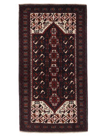  Persian Baluch Rug 100X184 Black/Dark Red (Wool, Persia/Iran)
