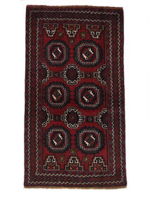 Dywan Beludż 101X178 Czarny/Ciemnoczerwony (Wełna, Persja/Iran)