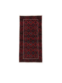 Baluch Rug Rug 91X183 Runner
 Black Wool, Persia/Iran Carpetvista