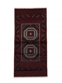  91X188 Medallion Small Baluch Rug Wool, Carpetvista