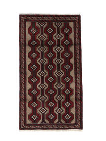  93X171 Medallion Small Baluch Rug Wool, Carpetvista