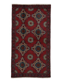 絨毯 オリエンタル バルーチ 115X214 ブラック/茶色 (ウール, ペルシャ/イラン)