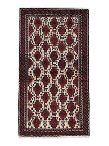  Persischer Belutsch Teppich 104X190 Schwarz/Orange Carpetvista