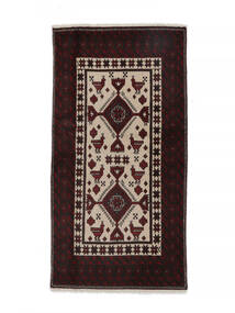  93X180 Medallion Small Baluch Rug Wool, Carpetvista