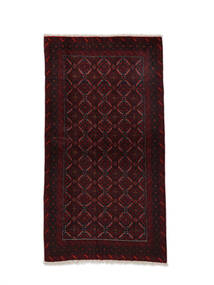  Persischer Belutsch Teppich 100X190 Schwarz Carpetvista