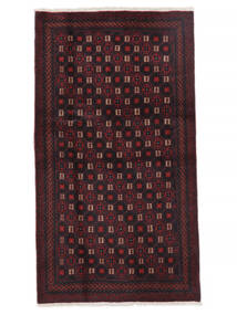  Persisk Beluch Teppe 95X174 Svart/Mørk Rød (Ull, Persia/Iran)