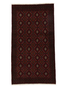  Persischer Belutsch Teppich 98X176 Schwarz (Wolle, Persien/Iran)