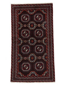 絨毯 ペルシャ バルーチ 103X190 ブラック (ウール, ペルシャ/イラン)