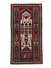  Persian Baluch Rug 100X193 Black/Brown Carpetvista
