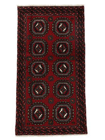 絨毯 ペルシャ バルーチ 100X185 ブラック (ウール, ペルシャ/イラン)