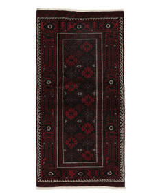  Persian Baluch Rug 95X188 Black (Wool, Persia/Iran)