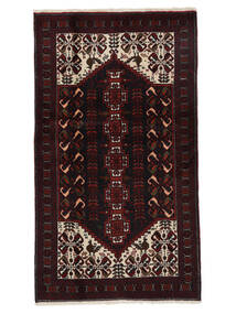 絨毯 ペルシャ バルーチ 95X170 ブラック (ウール, ペルシャ/イラン)